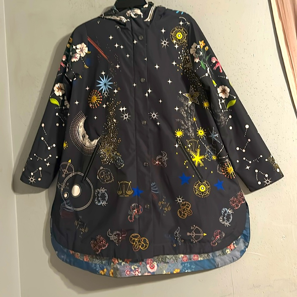 Johnny Was reversible coat. Rain resistant NWOT - Picture 8 of 12